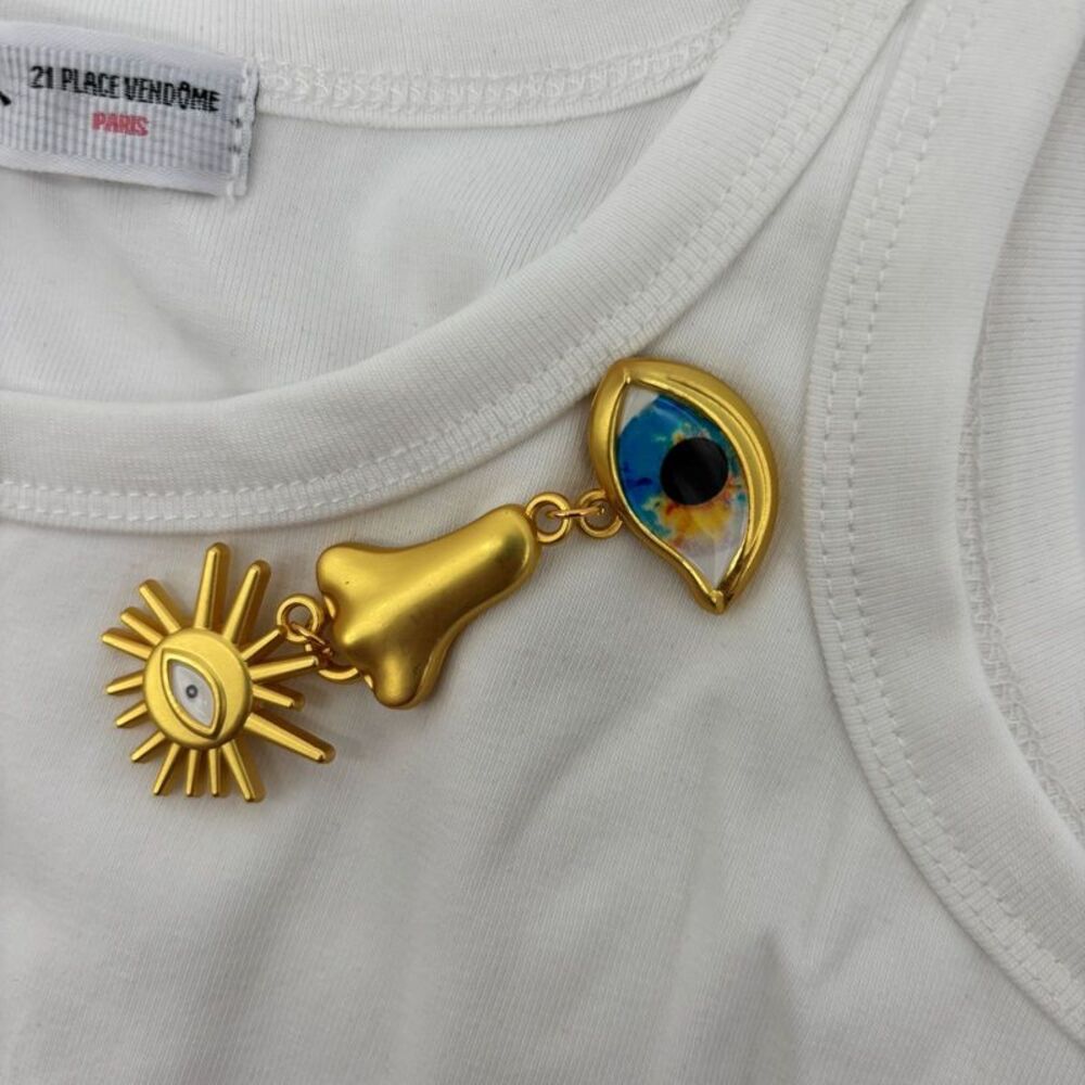 Schiaparelli White Tank Top - Picture 5 of 7